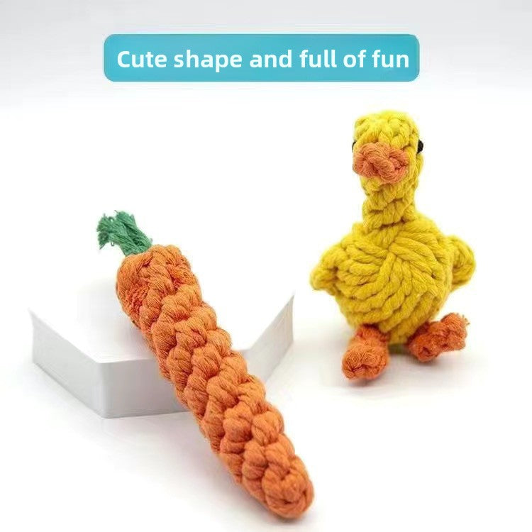 Dog chew durable cotton rope toy