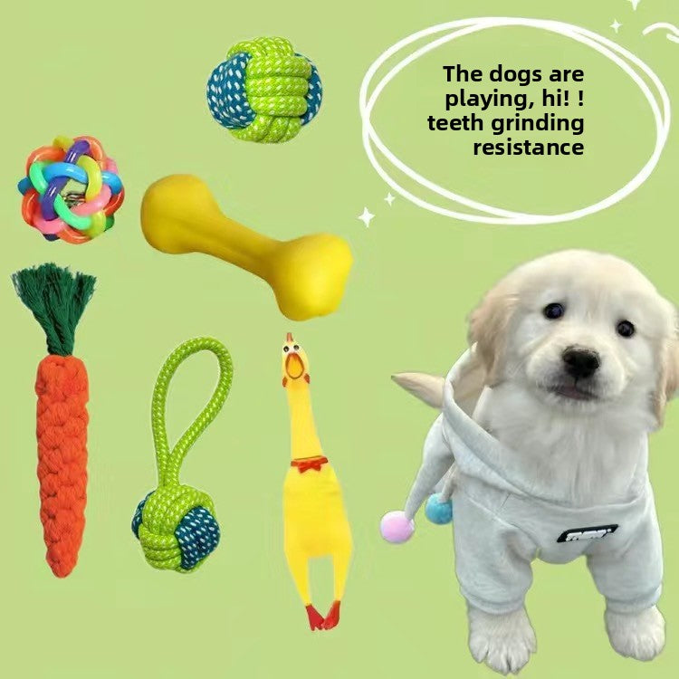 Dog chew durable cotton rope toy