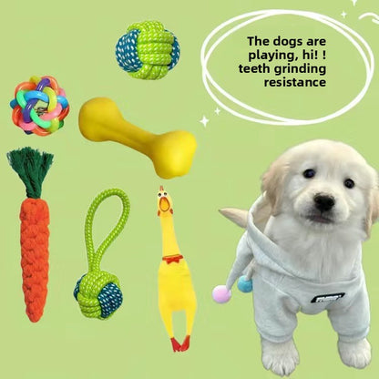 Dog chew durable cotton rope toy
