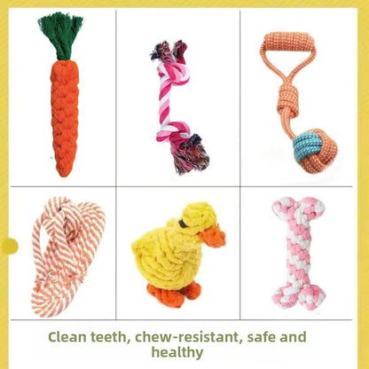 Dog chew durable cotton rope toy