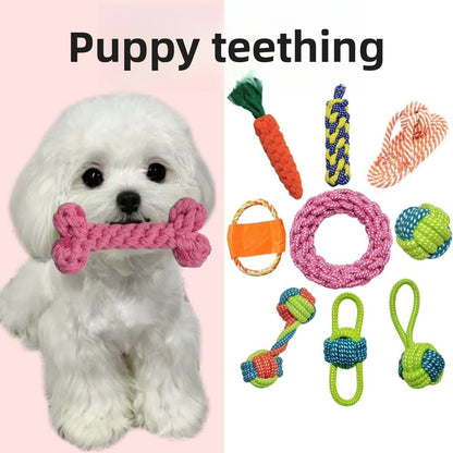 Dog chew durable cotton rope toy