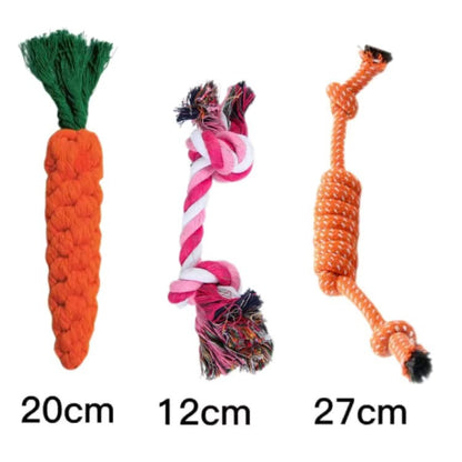 Dog chew durable cotton rope toy