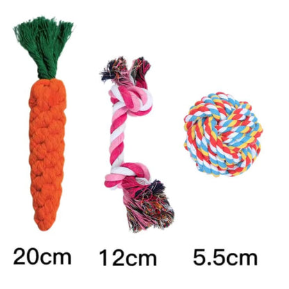 Dog chew durable cotton rope toy
