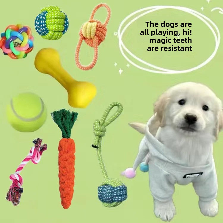Dog chew durable cotton rope toy
