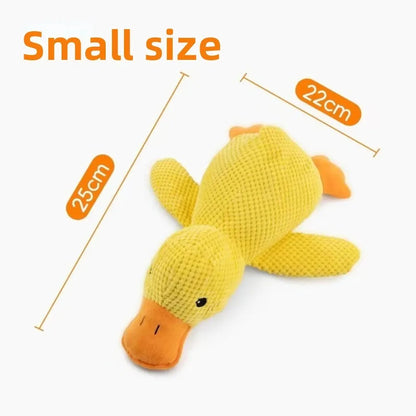 Things For Dogs Dogs Accessories Dog Supplies Plush Calming Duck Squeaky Toy Durable Puppy Sleep Companion Luxury Pet Gift