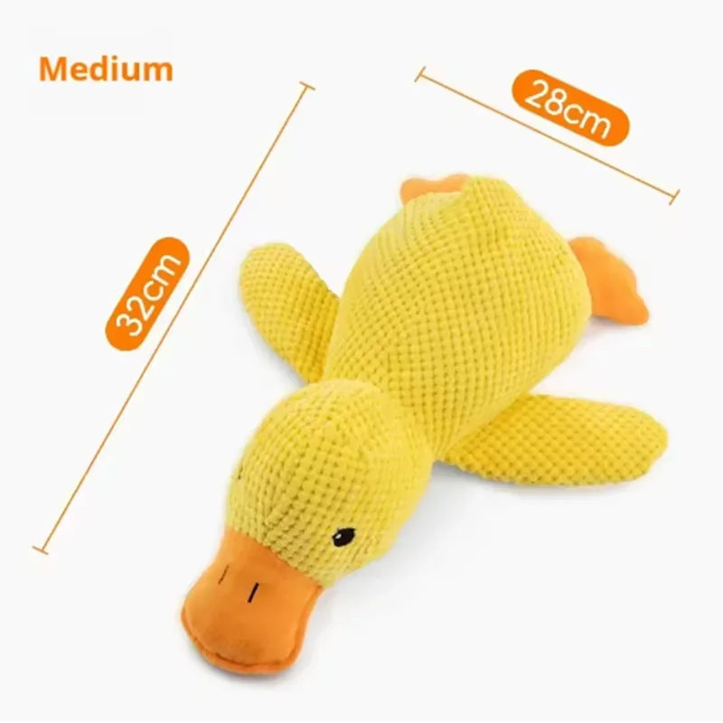 Dog Toy Stomping Duck Bite Resistant Grinding Teeth Cleaning Large Dog Interactive Entertainment Puppy Boredom Pet Plush Toy