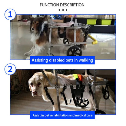 Dog Training Aids Four Wheeled Dog Legs Disability Stroller Pet Everything Harnesses Puppy Supplies Training Behavior Accessory
