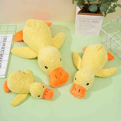 Things For Dogs Dogs Accessories Dog Supplies Plush Calming Duck Squeaky Toy Durable Puppy Sleep Companion Luxury Pet Gift