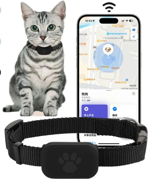 Pet Bluetooth GPS Tracker Dog Mini Tracking Movement Alert Collars Anti Lost Tracker for Cats and Puppies Remote Global Locator