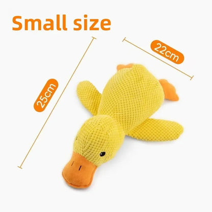 Things For Dogs Dogs Accessories Dog Supplies Plush Calming Duck Squeaky Toy Durable Puppy Sleep Companion Luxury Pet Gift