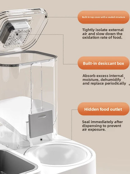 Automatic Cat Dog Food Water Feeder Bowl Ceramic