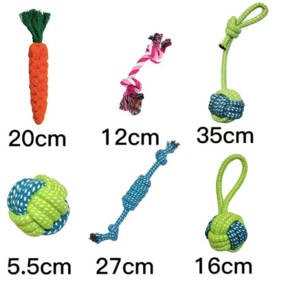Dog chew durable cotton rope toy