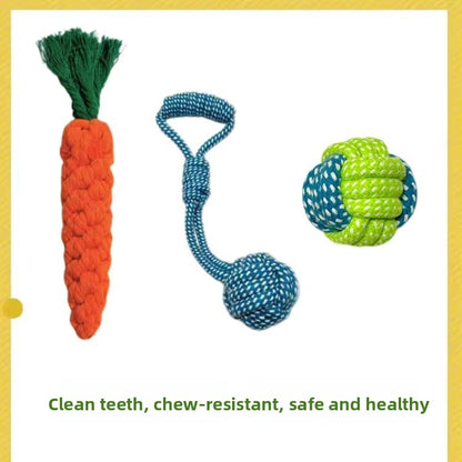 Dog chew durable cotton rope toy