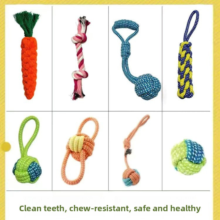 Dog chew durable cotton rope toy
