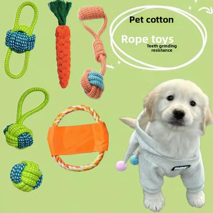 Dog chew durable cotton rope toy