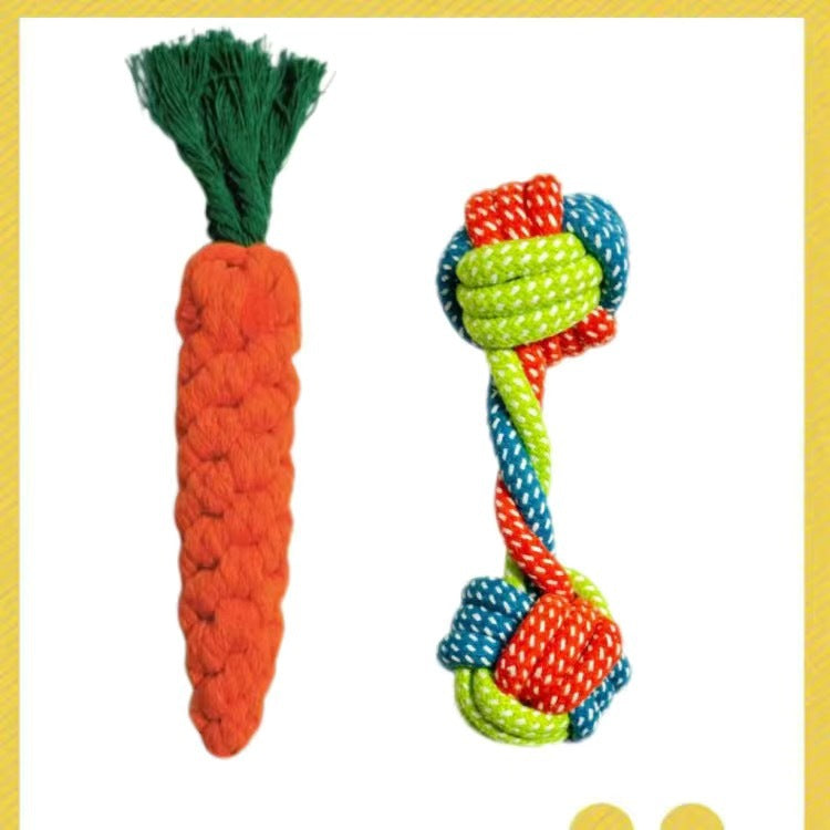 Dog chew durable cotton rope toy